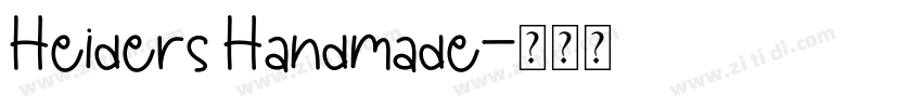 Heiders Handmade字体转换